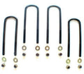 Fabtech Leaf Spring Axle U-Bolt Kit - U-Bolt Kit, Round, Rear, 4.06 in. x 5.63 in. x 5/8 in. -18