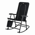 Dakota Fldg Rkg Chair Blk/Blk