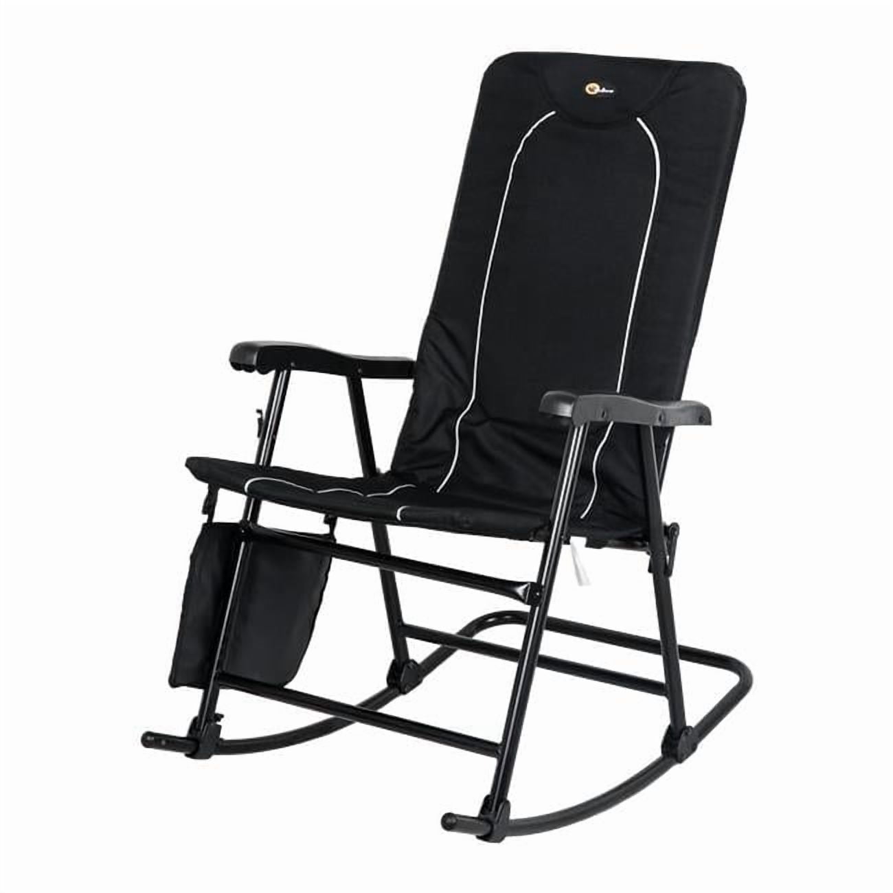 Dakota Fldg Rkg Chair Blk/Blk