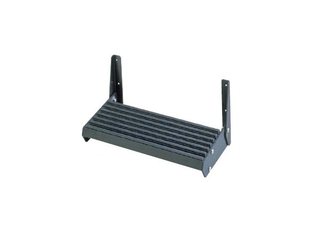 Footrest Blk Anod/Vinyl