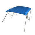4 Bow Pontoon Bimini Top 56"x8'x97-103" Black