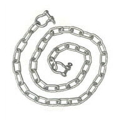 HDG Anchor Chain 3/16"x4' with two 1/4" shackle