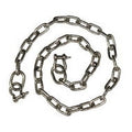 SS316 Anchor Chain 1/4"x4' with two 5/16" shackle