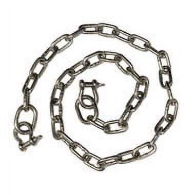 SS316 Anchor Chain 5/16"x5' with two 3/8" shackle