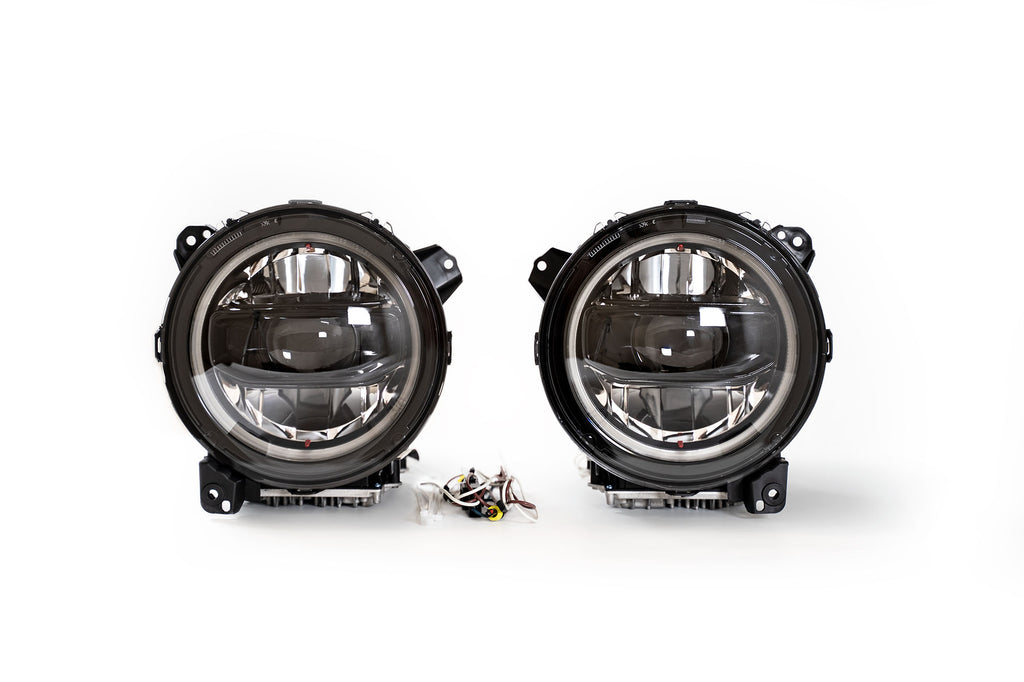 Jeep JL & Jeep JT LED Headlights Black