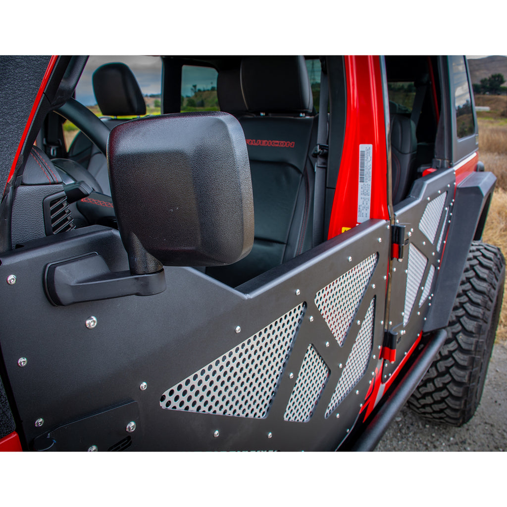 Jeep JL & JT Half-Doors With Aluminum Mesh