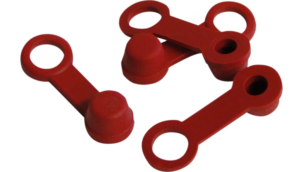 Brake Bleeder Cap  Red  W/ Tether