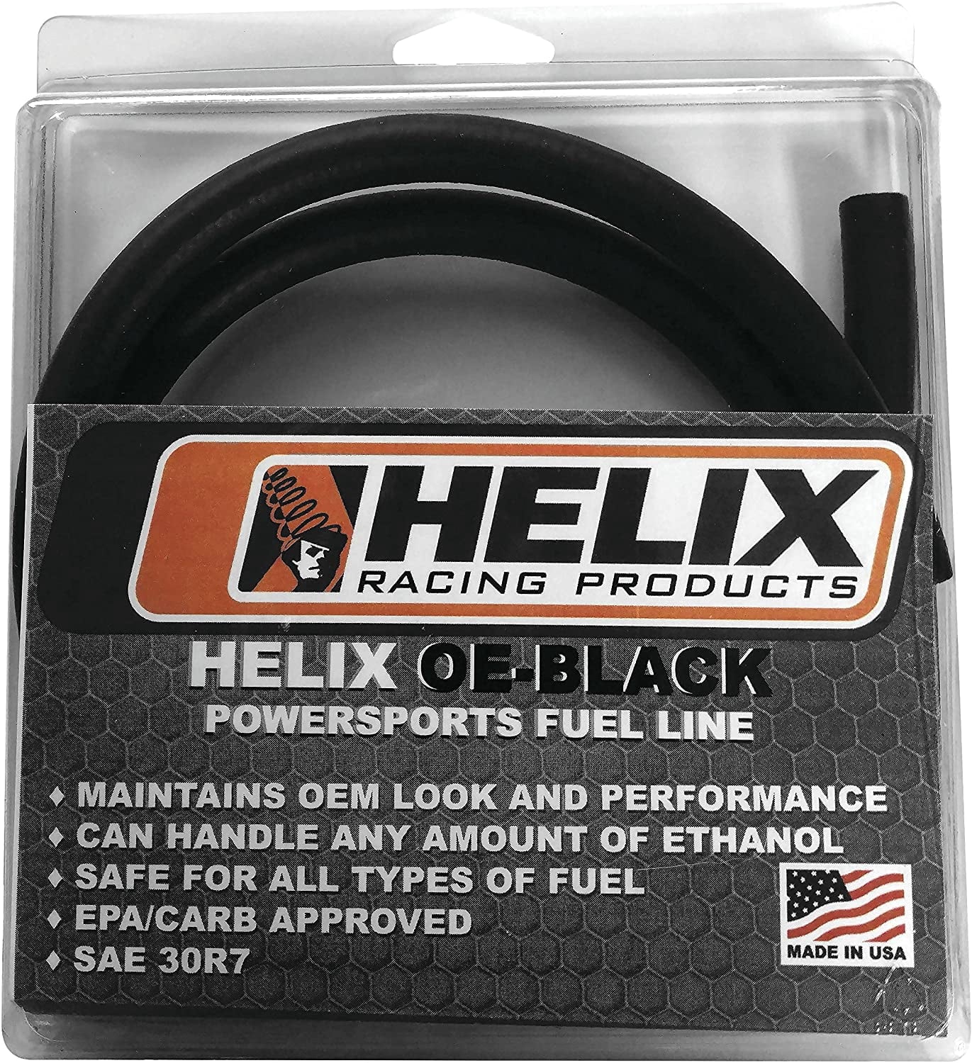 3/8' X 3 FT Helix OE Black Fi  Fuel