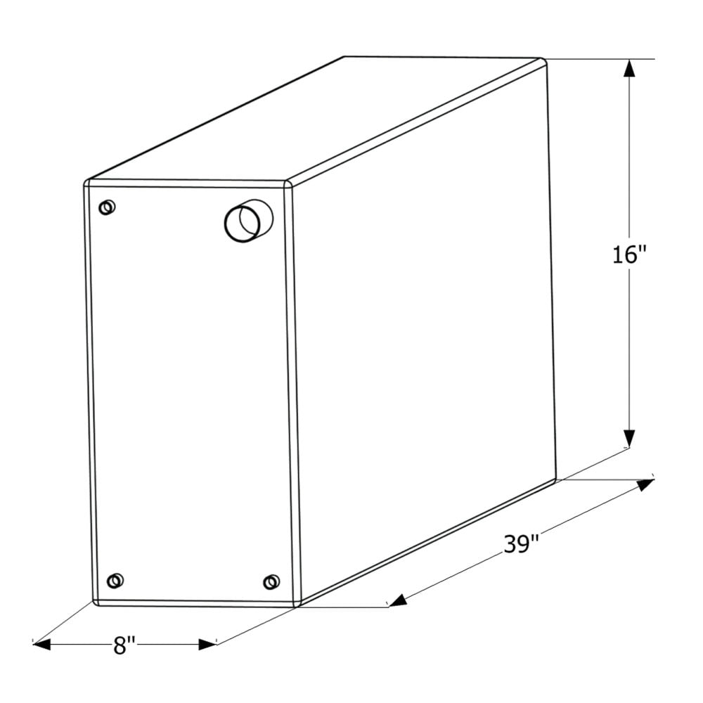 Fresh Water Tank  WT2460  39X16X8