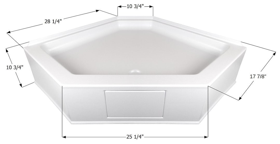 Shower Pan  NSB3636-PW