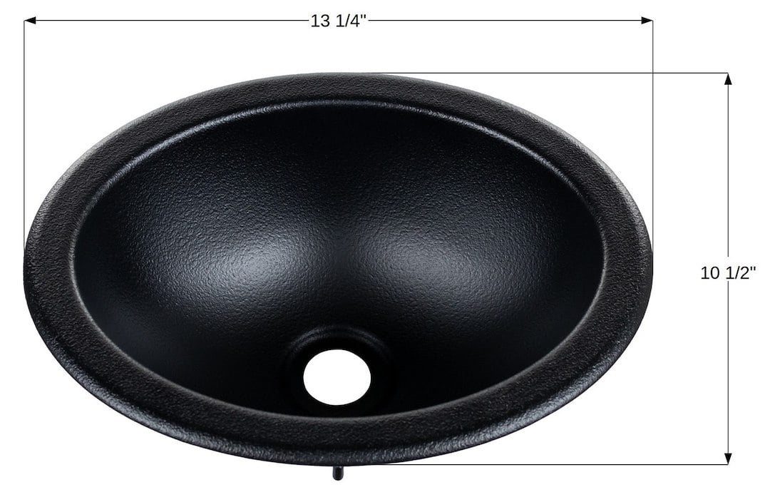 Sink  SO1013  Oval  10X13  Black