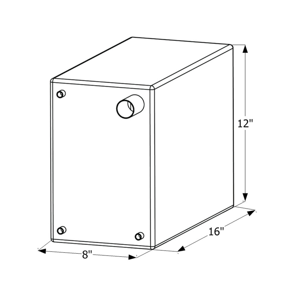 Fresh Water Tank  WT2474  16X12X8