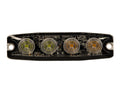 Light Strobe 4-3/8in 4-led Amber/cl