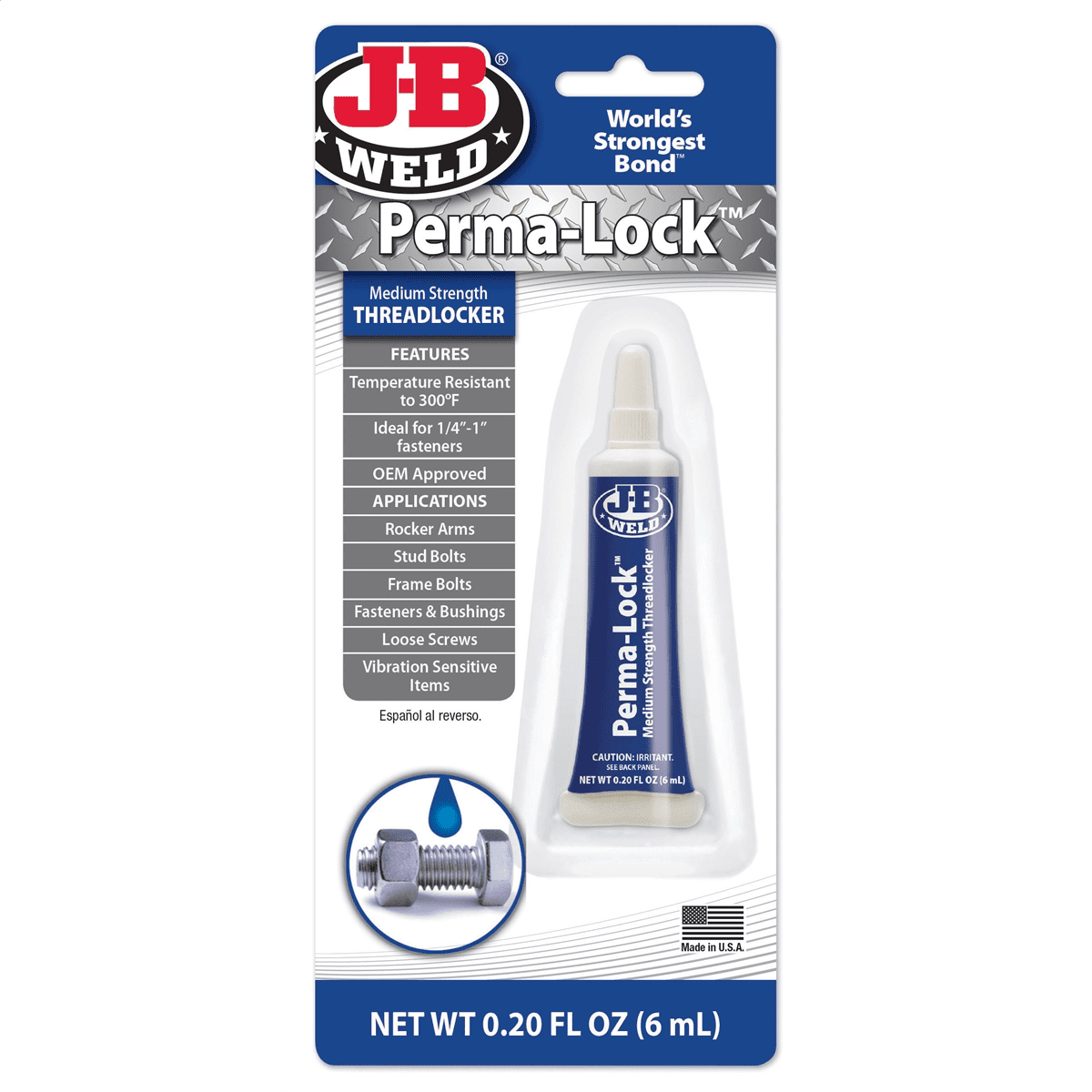 JB Weld Blue Threadlocker 6ml