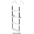 4-Step Gunwale Hook Ladder 11" Stainless