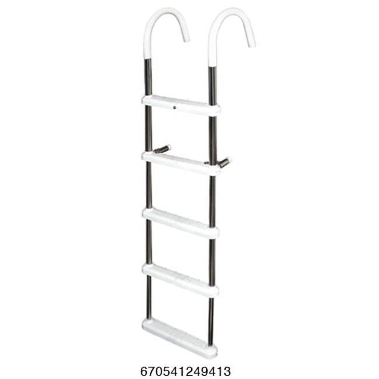 5-Step Gunwale Hook Ladder 11" Stainless