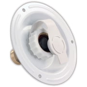 Water Dish  White  Metal