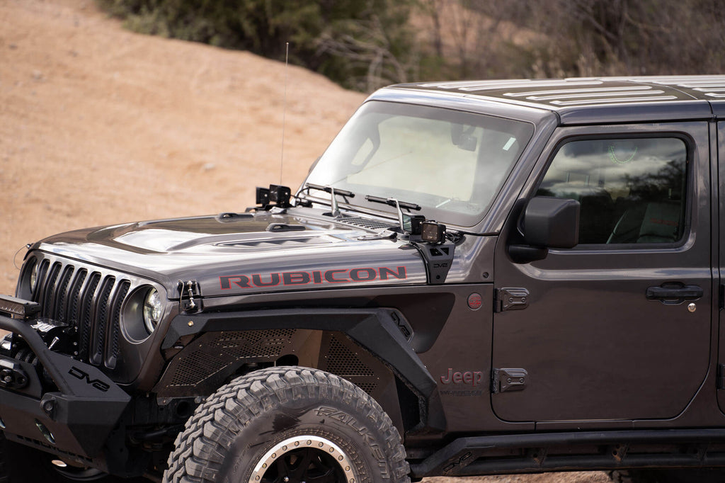 Jeep JL & Jeep JT A-Pillar Dual Pod Light Mounts