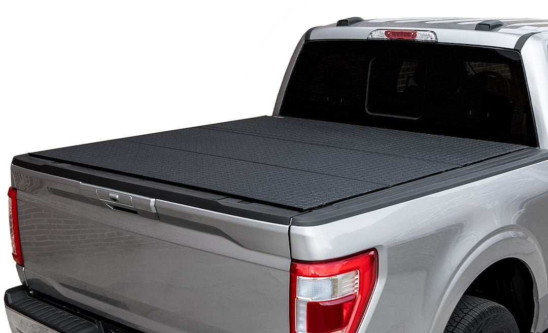 LOMAX B1050059 LOMAX Hard Tri-Fold Cover Fits 07-21 Tundra Fits select: 2007-2021 TOYOTA TUNDRA