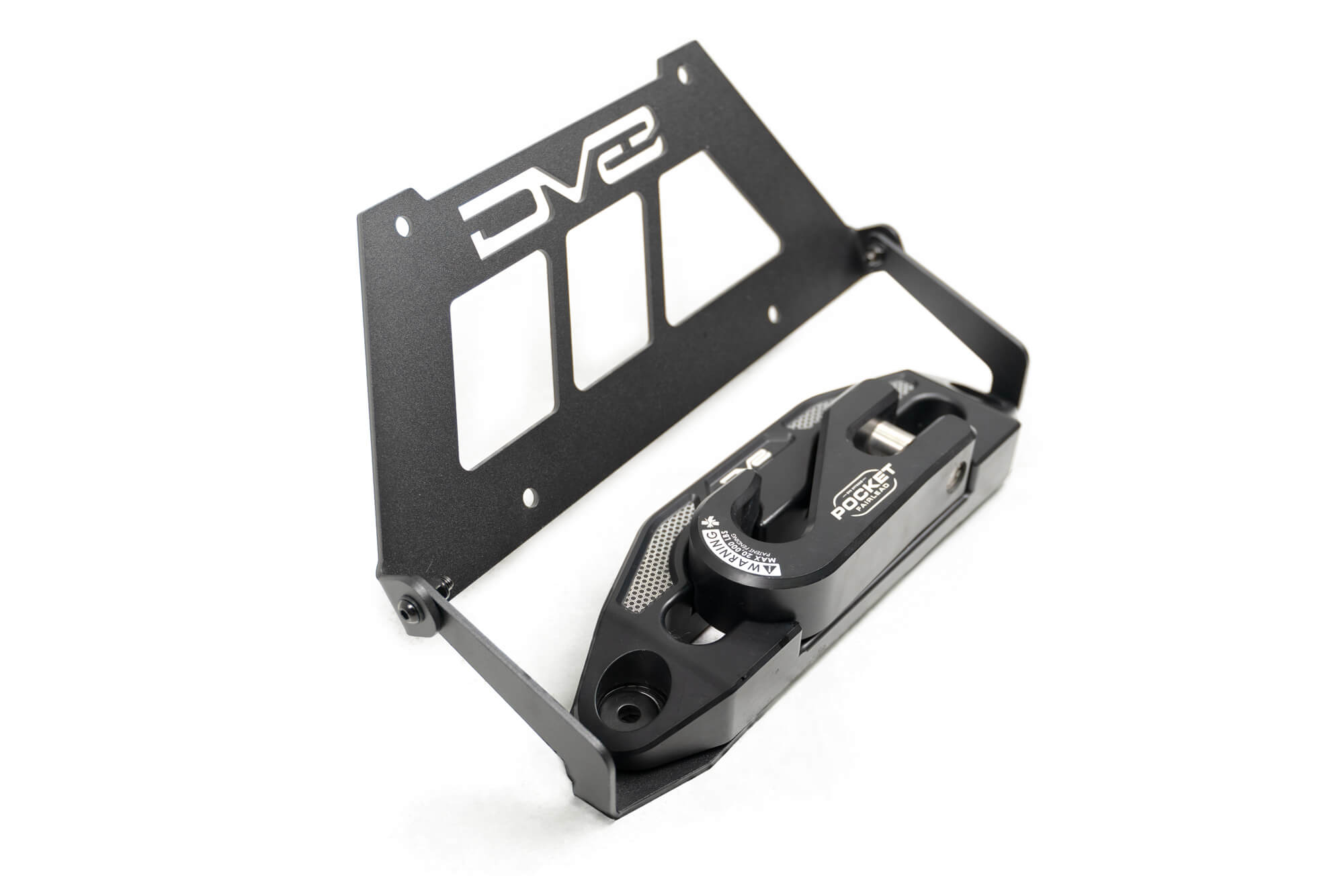 Fairlead Mounted Flip-Up License Plate Bracket