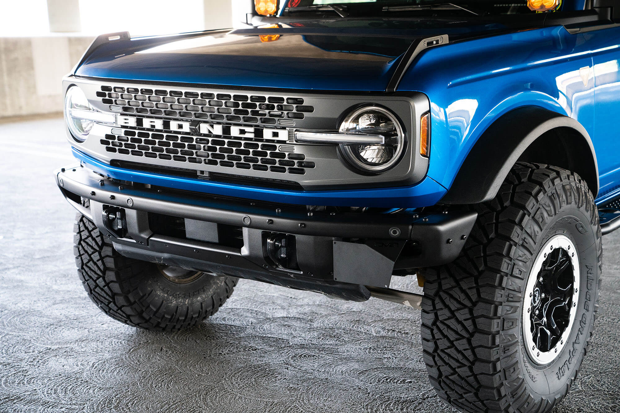 Ford Bronco Factory Front Bumper License Relocation Bracket Side