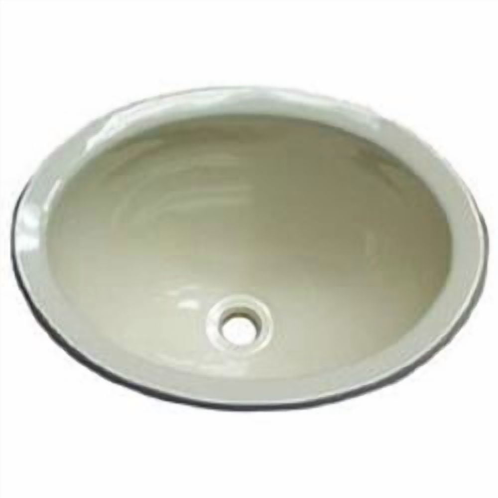 10 X 13 White ABS Oval Lav