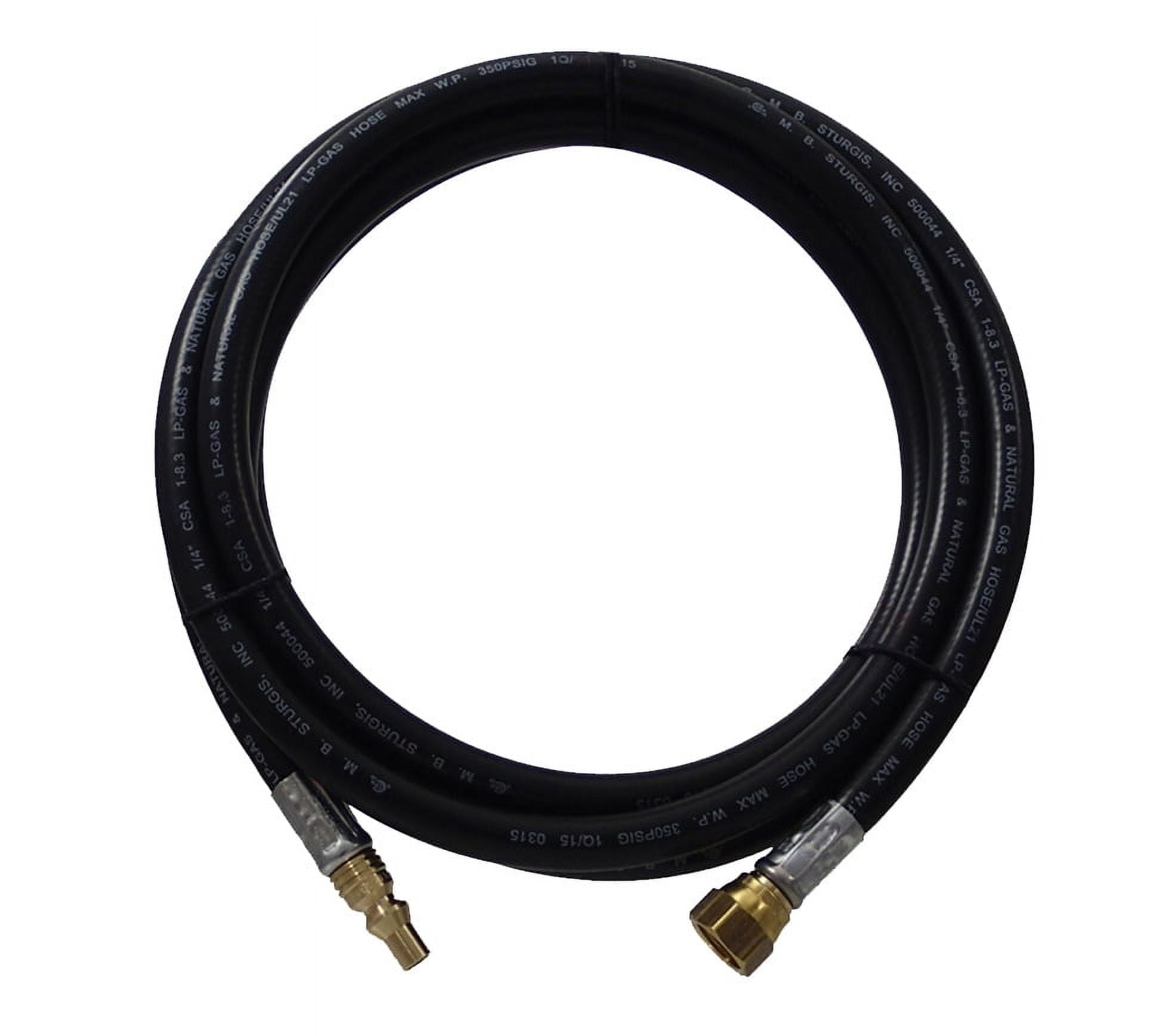 1/4 ID LP Hose.  Qd Plug X F/Fl  12