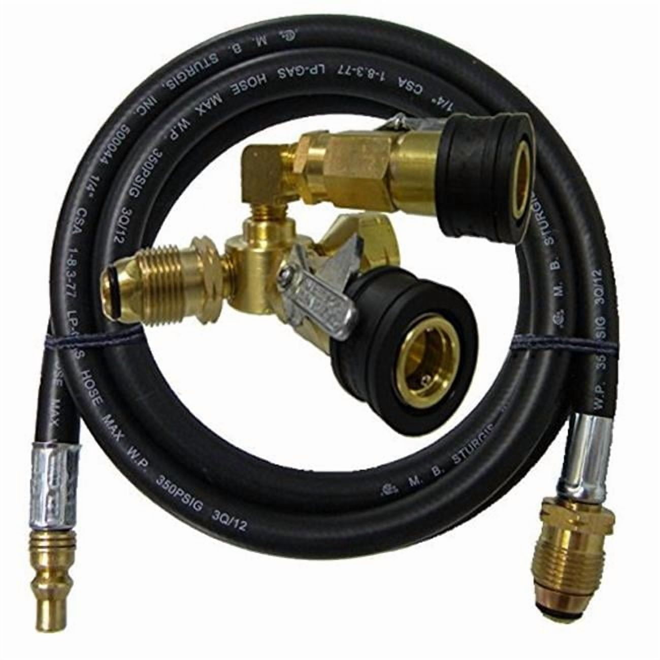 Dual Qd Hose.  Male Qd Plug X Femal
