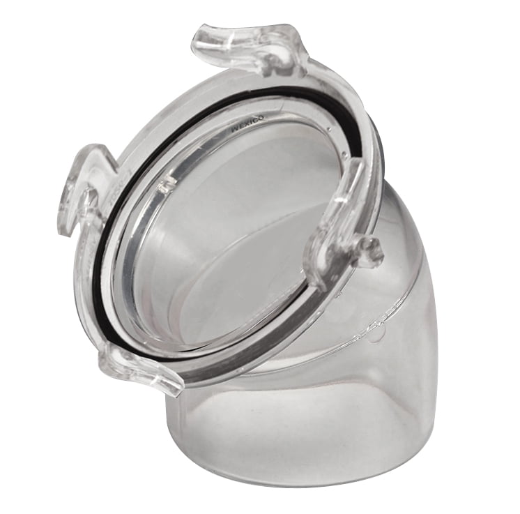 Hose Adpater 45  Clear