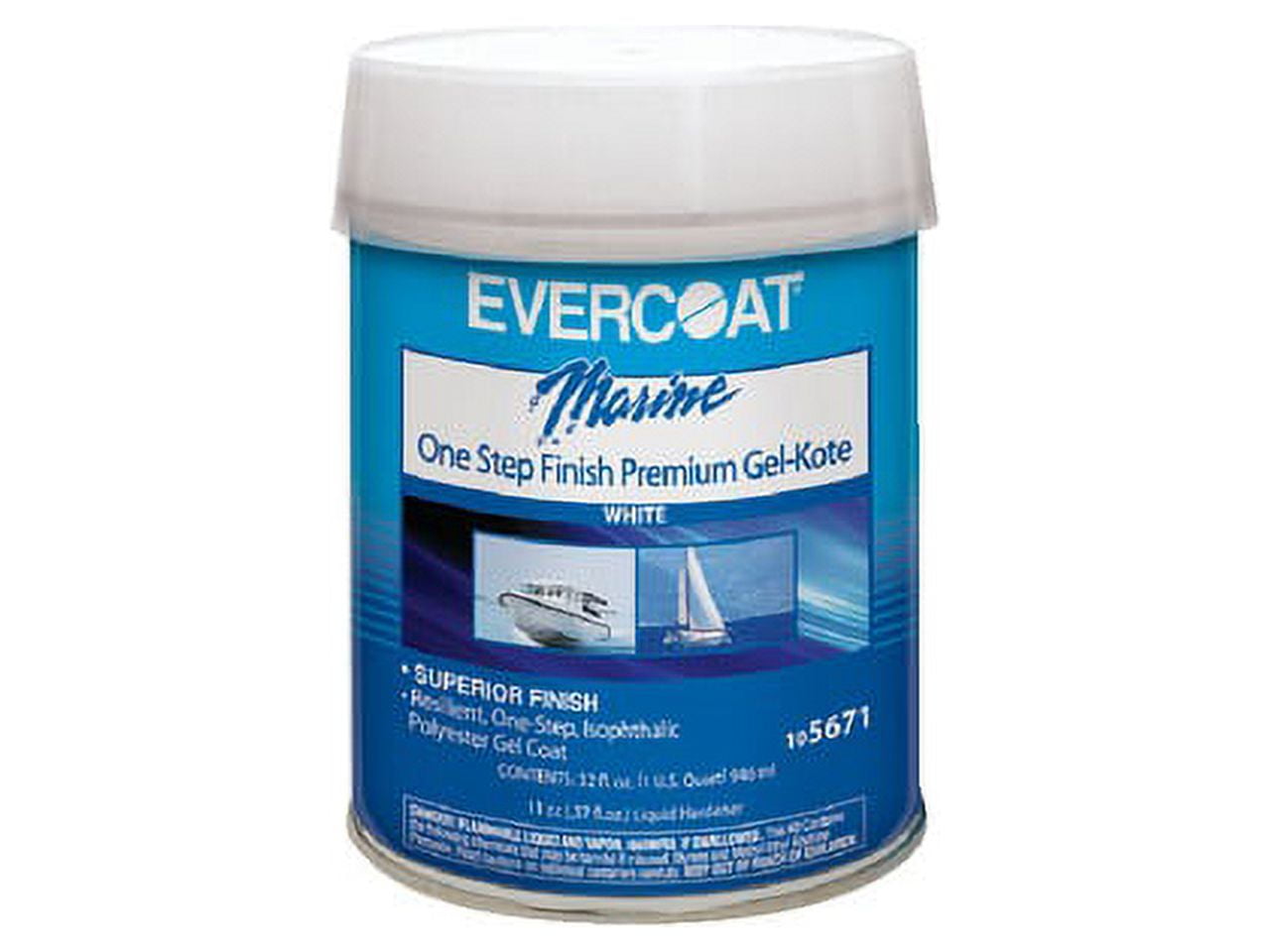 One Step Gel Kote White Pint