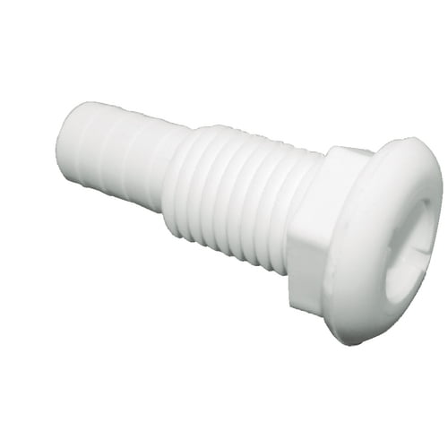 Thru-Hull 5/8" Straight Wht.
