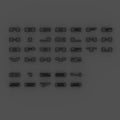 LED Letter Badges - Matte Black- R