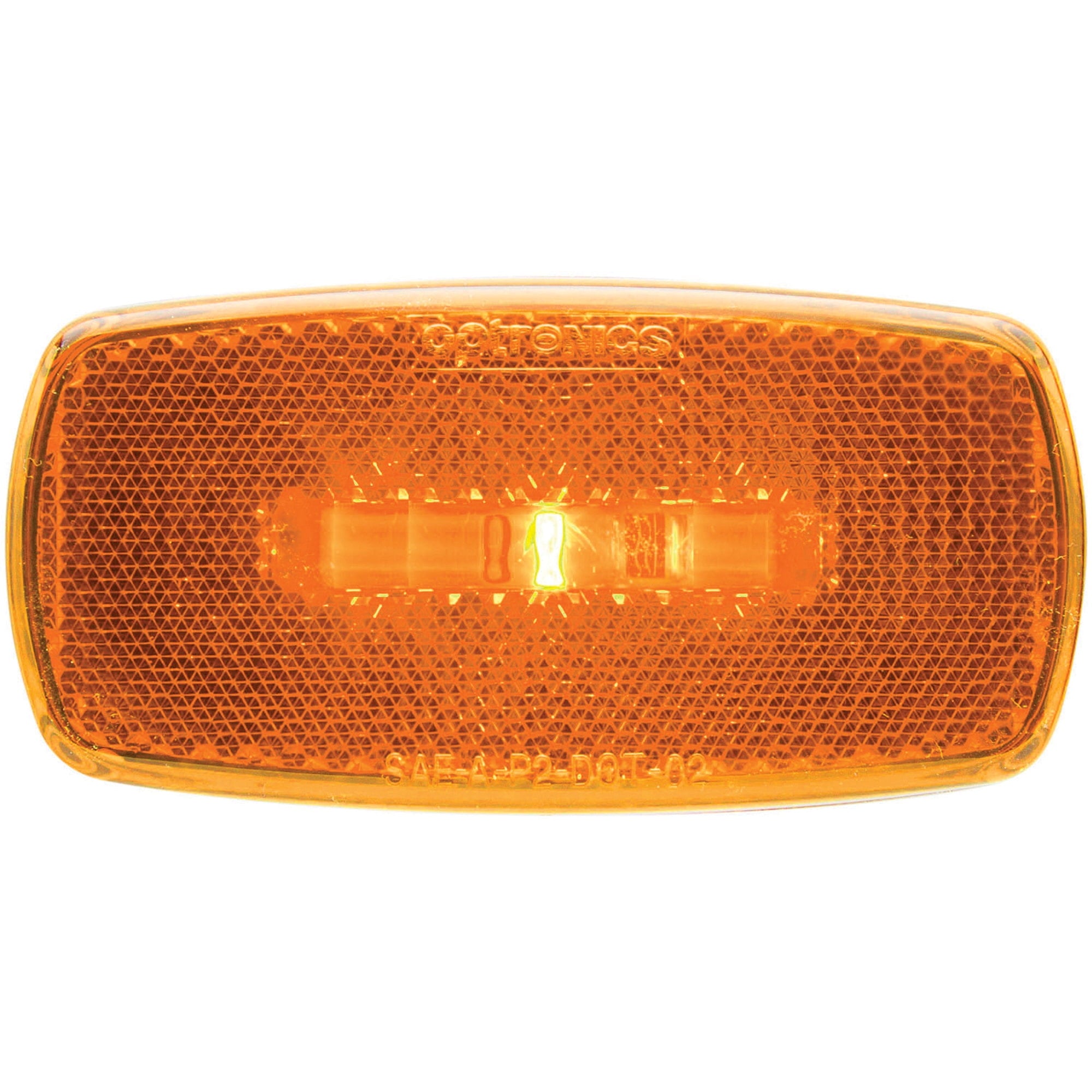 1LED M/C Lt;ovl;blk;amb