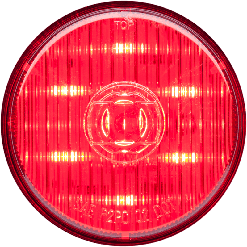 LED M/C;2.5';RED;PC;WEATHERTIGHT Pl