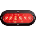 6 LED S/T/T;FLANGE/SURFACE;6IN;RED;