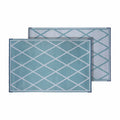 Mat Diamond 8X20 Turquoise/White