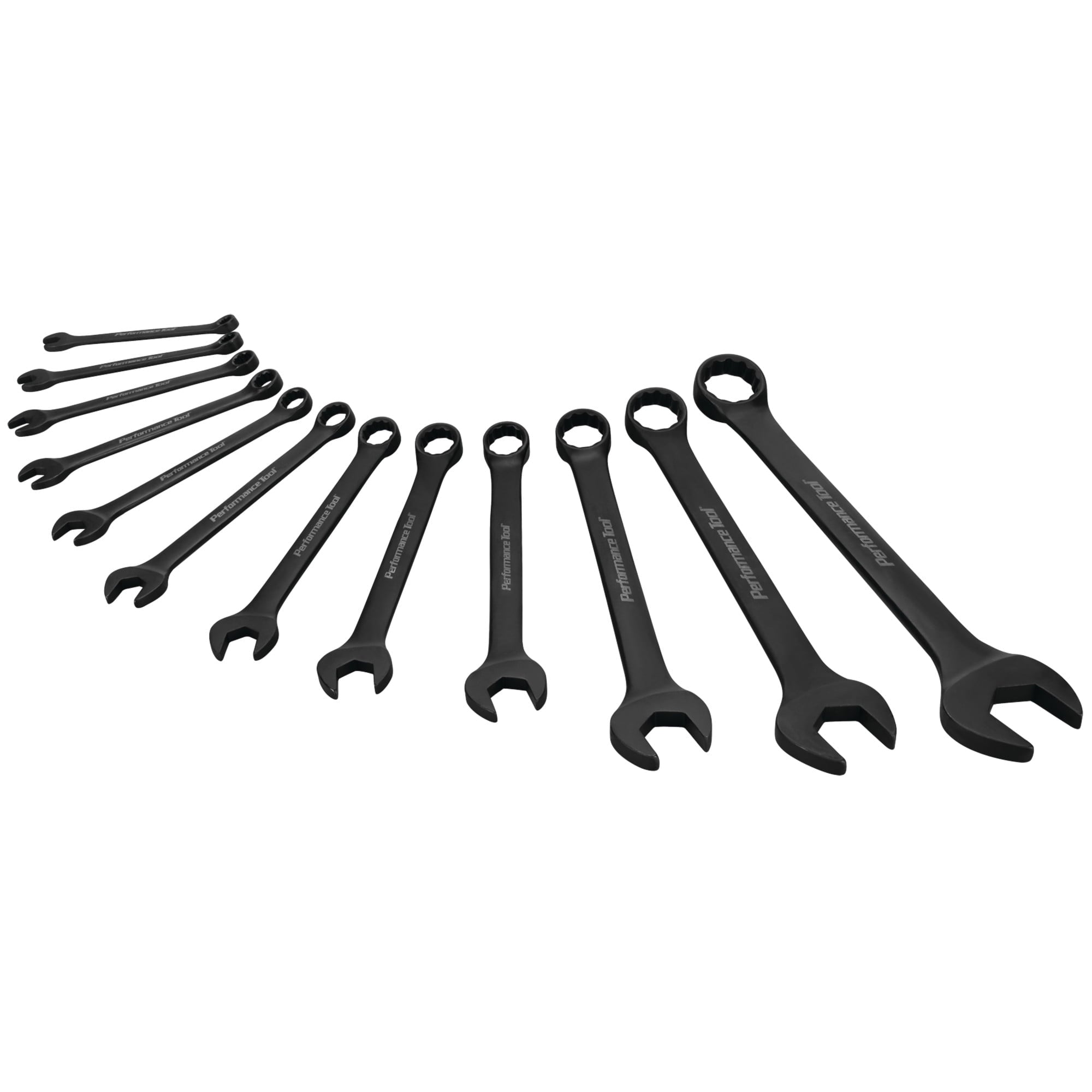 12 Pc. Black SAE Combination Wrench