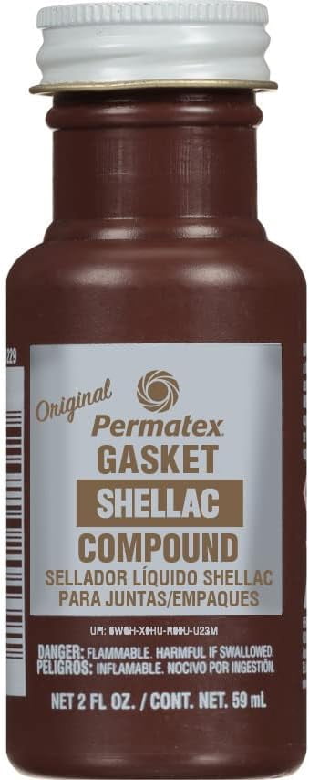 Gasket Shellac 2 OZ/Cs 12