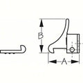 Chrome Brass Elbow Catch