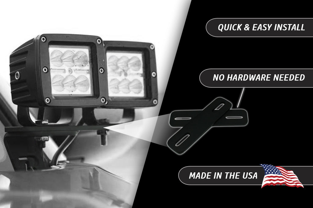 Ditch Light Bracket Extensions - Pair