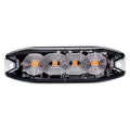 White-Amber Strobe Pro Series 4-LED