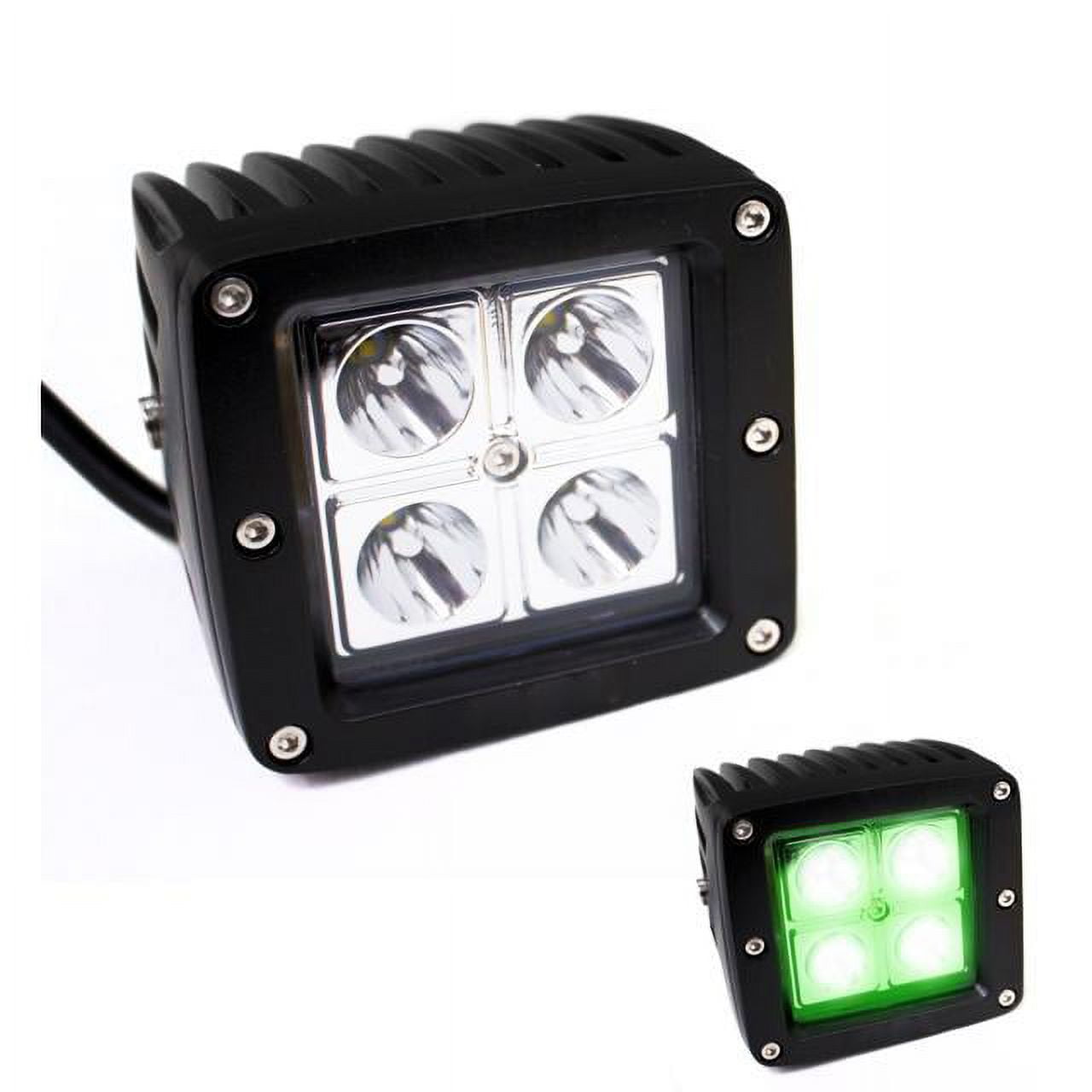 Green X-Hunter Series LED 3 X 3IN 1