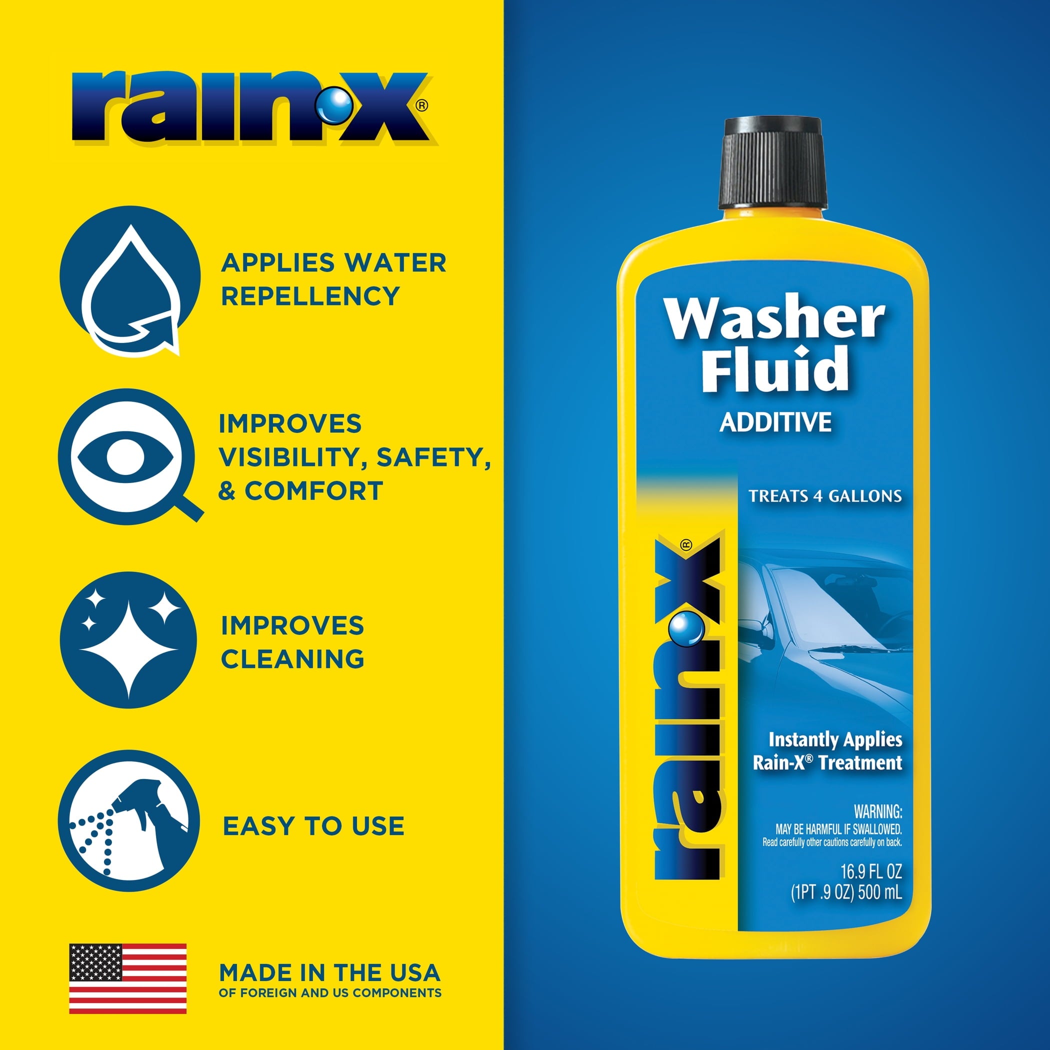 8/16.9 OZ Rain-X Wwf Addt