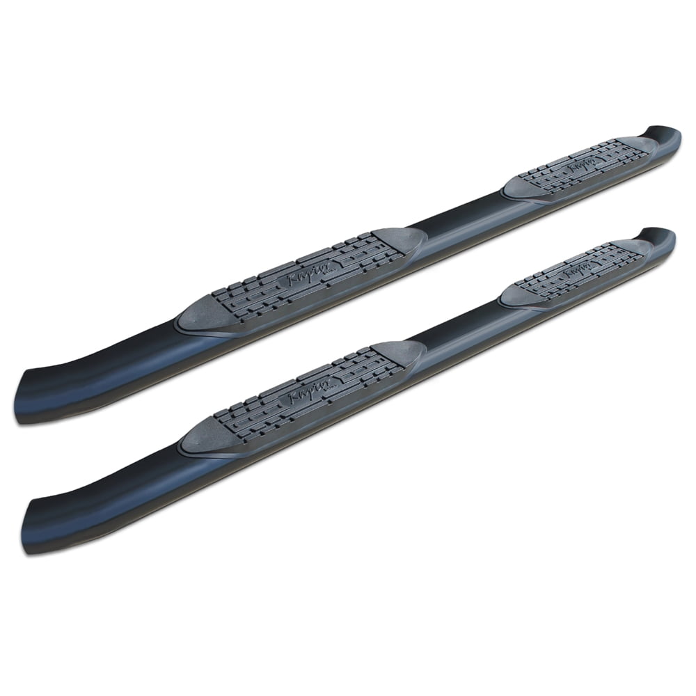 5' Curved Black Oval Step Bars