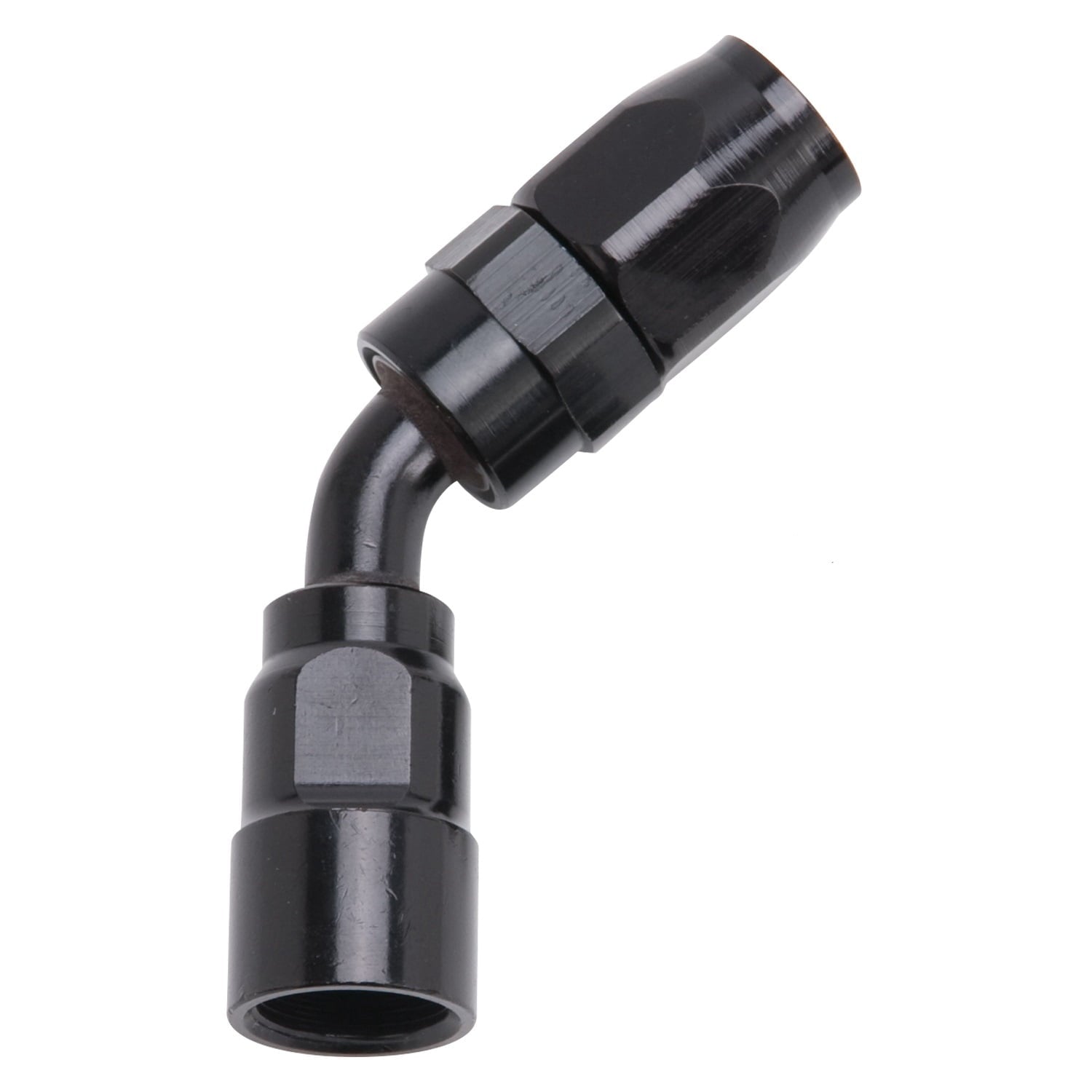 Hose End 45 Deg 8AN Blk