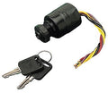Sea-Dog Line 3-Position Ignition Switch, Magneto Style, Short Shaft, Off-Ignition-Start-Chock, 6 Wires