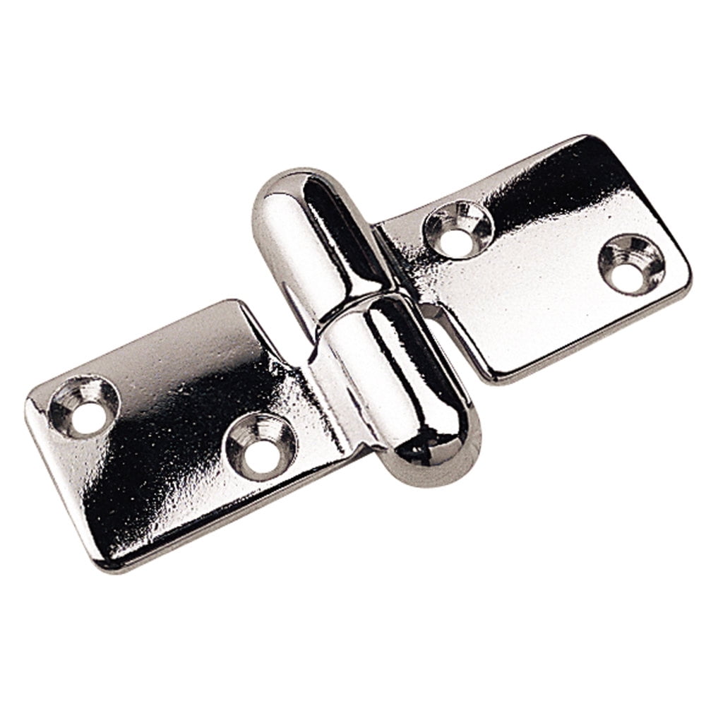Take Apart Hinge Chrome Brass Pair