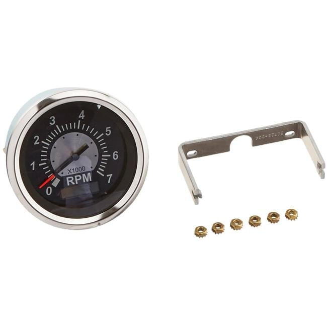 Tach 7K/HOURMETER  Black Sterling 3