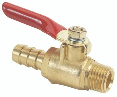 Shut-Off Valve 1/4 Npt - 3/8 Barb