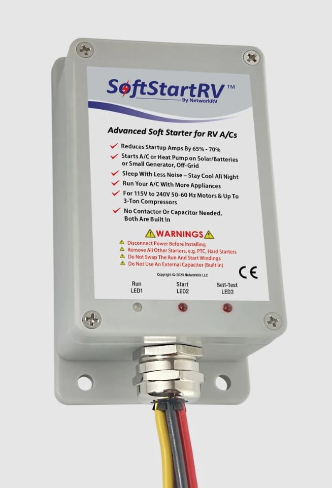 Softstart for RV A/Cs